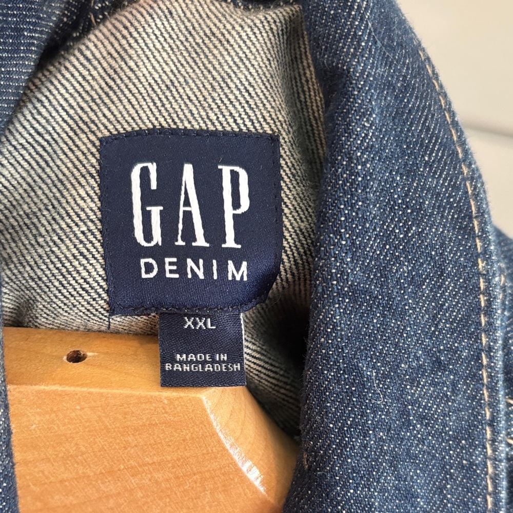 GAP Dark Blue Denim Jacket. XXL - Picture 3 of 9